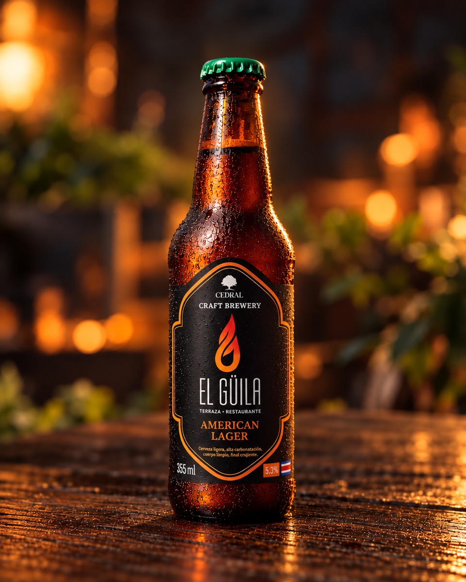 Botella de El Güila · etiqueta al frente